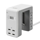APC - protecteur de surtensions SurgeArrest Essential à 6 prises avec 4 ports USB (PE6U4W)-Protégez vos appareils contre les surtensions et les pics de tension avec une puissance de 1080 joules