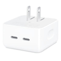 Apple - Adaptateur secteur compact à double port USB-C de 35 W - Blanc-Apple recommande de l'utiliser avec MacBook Air