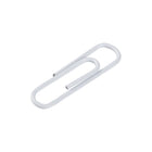 JAM Paper - Trombones standard colourés - 1 pouce - blancs - paquet de 100-Quantité : 100 par boîte | Emballé dans une boîte transparente réutilisable pour garder votre bureau ou votre tiroir de bureau organisé
