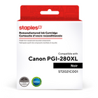 Staples - Cartouche d’encre Canon PGI-280XL remise à neuf - rendement élevé - noir-Noir