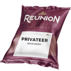 Reunion Coffee Roasters - Ile de la Réunion Privateer Dark Fraction - Paquet de 24 - 2,5 oz-24 paquets de fractions de 2,5 oz par boîte