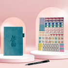 Wamaco - Collection Essential Planning Ananas - Agenda non daté bleu sarcelle, autocollants et stylo-Professionnel - Notre collection Planner Essentials ajoute une touche esthétique à toutes ses utilisations. Le stylo à bille écrit en douceur et les autocollants permettent d'attirer l'attention sur les jours et les engagements importants.