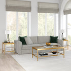 Hudson&Canal - Table basse rectangulaire Alexis (45 po de largeur) - Laiton-Nettoyer avec un chiffon doux et sec, sans produits chimiques agressifs ni produits de nettoyage abrasifs