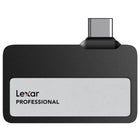 Lexar - SSD portable Professional Go - 2 To - Noir-Le connecteur Type-C prêt à l'emploi sans câble vous libère des câbles emmêlés et encombrants