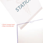 Porte-affiche pour cubicule Deflecto Superior Image – Orientation portrait − 8 1/2 po l x 11 po H – Transparent-11 po H x 8,5 po L x 0,8 po P