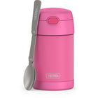 Thermos - Pot alimentaire avec cuillère Thermos FUNtainer - 470 ml - Rose fluo-Extérieur résistant à la transpiration