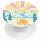 PopSockets - PopGrip - Majesté des montagnes-Désormais compatible avec le chargement sans fil grâce au retrait facile du PopTop