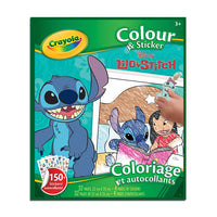 Crayola - Pages à colorier et d’autocollants - Lilo et Stitch-PAGES À COLORIER ET D’AUTOCOLLANTS CRAYOLA : Comprend 32 pages à colorier et 4 feuilles d'autocollants mettant en vedette tes personnages préférés