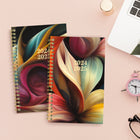 Blueline - 2024-2025 agenda académique hebdomadaire/mensuel - 8 po x 5 po - Collection Floral assortie - Anglais-Autocollants colorés pour repères visuels