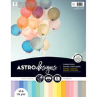 Astrodesigns - Papier cartonné couleur Astrodesigns - 8,5 x 11 po - Assortiment pastel -  Paquet de 72-Papier d'impression sans acide et sans lignine