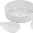 Salton - cocotte à riz automatique et étuveuse - 8 tasses-Le couvercle à charnière est doté d’un petit compartiment qui recueille la condensation lorsqu’il est ouvert.