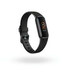 Fitbit - Luxe Bracelet d’activité forme et bien-être - Noir/Acier inoxydable graphite-Profitez de jusqu’à 5 jours d’autonomie de batterie sans vous soucier de recharger