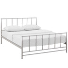 Modway - Estate Lit King, Gris-Capsules de pied non marquées