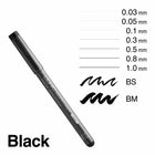 Copic - Multiliner stylos encreurs - noir B2 - lot de 6-pointes remplaçables