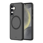 AXS - PROShield étui anti-choc compatible MagSafe pour Samsung Galaxy S25+ - Fumé-Coin renforçis absorbent les chocs en créant un coussin d’air entre l’appareil et les surface