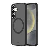 AXS - PROShield étui anti-choc compatible MagSafe pour Samsung Galaxy S25+ - Fumé-Coin renforçis absorbent les chocs en créant un coussin d’air entre l’appareil et les surface