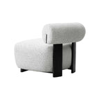 Manhattan Comfort - Bartow fauteuil d’appoint rembourré style milieu du siècle 30,7" - ivoire et noir - lot de 2-Fait pour durer. Produit de qualité commerciale