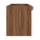Modway - Render 48" Armoire de lavabo compatible avec un seul lavabo (non inclus) - Noyer blanc-Bassin d’évier non inclus