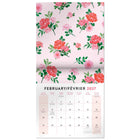 Mead - Calendrier décoratif Cherrywood Lane 2027, 12 po x 12 po, bilingue-Les grilles mensuelles offrent amplement d’espace pour écrire des rappels
