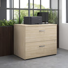 Bush Business Furniture - Studio C Classeur latéral à 2 tiroirs, orme naturel (SCF136NESU)-La finition stratifiée thermofusionnée protège contre les rayures et les taches