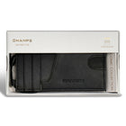Champs - Porte-cartes mince en cuir Iconic - Noir/Noir-Boîte cadeau incluse