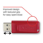 Verbatim – Clé USB à mémoire flash de 32 Go Store ’n’ Go – rouge-Compatible avec Windows XP, Vista, et Windows 7 et supérieur, Mac OS X 10.1 et supérieur, Linux kernel 2.6 et supérieur