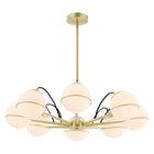 Modway - Hanna 8-Lumière Lustre - Or opale-Chandelier à 8 lumières