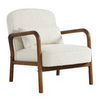 Modway - Charlie Boucle Tapis Fauteuil - Ivoire-Fauteuil d’accent moderne