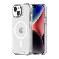 AXS - Crystal Shield Étui D3O MagSafe compatible pour Apple iPhone 14 - Transparent-Testé pour des chutes de 8 pieds, soutenu par la technologie D3O