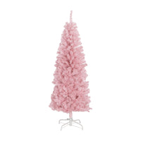 HOMCOM - Sapin de Noël artificiel de 5 pi avec ouverture automatique - Rose-Arbre de Noël artificiel de style réaliste 