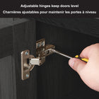 Hudson&Canal - Meuble TV Dorian pour téléviseurs jusqu'à 78" - Grain noir-10