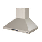 KUCHT KRH4810A 48 po Hotte murale - 1200 CFM - Acier inoxydable-La hotte professionnelle est équipée de ventilateurs puissants pouvant atteindre 900 CFM offrant plusieurs niveaux de débit d’air et captant la fumée et les odeurs de cuisson dans un fonctionnement silencieux