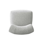 Manhattan Comfort - Bartow fauteuil d’appoint rembourré style milieu du siècle 30,7" - ivoire et noir-Garantie limitée du fabricant de 30 jours