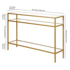 Hudson&Canal - Console Siviline 42" L - Laiton-9