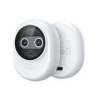 EMEET - Webcam Piko 4K à double objectif avec autofocus IA - Blanc-Deux caméras : Ultra HD 4K + IA pour une mise au point et une exposition optimisées.