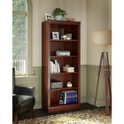 Bush Business Furniture - Bibliothèque haute à 5 tablettes Arlington, cerisier naturel (WC65515-03)-Surface durable en stratifié résistant aux rayures et aux taches