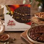 San Andrés - gâteau de turrón au chocolat et aux amandes 150 g-Élaboré avec du chocolat au lait de qualité supérieure
