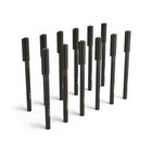 TRU RED - Stylos à bille avec prise caoutchoutée – 1,0 mm – noirs – paquet de 12-Barillet rond et léger pour une écriture confortable et contrôlée