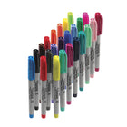 Sharpie - Marqueurs Permanents - Pointe Ultra Fine - Couleurs Assorties - Paquet de 24-L’encre remarquablement résistante sèche rapidement et résiste à la décoloration et à l’eau