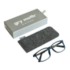 Gry Mattr Lunettes bleu clair, WITTY +0.00-Fournit une protection contre la lumière bleue de tous les appareils numériques