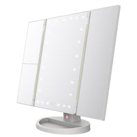 Pursonic - Miroir de maquillage vanité pliant-LED de lumière du jour naturelle 2x éclairage plus lumineux et plus doux que les modèles similaires. 24 LED dimmables intégrées imitent étroitement la lumière du soleil douce et naturelle, vous offrant des détails de couleur correctes. 