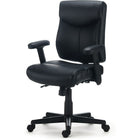Staples – Fauteuil fonctionnel Luxura Tillcott, noir-Dimensions du siège : 16,5 à 20,3 haut. x 19,5 larg. (po)