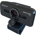 Creative Labs - Webcam 73VF090000000 Live! Cam SYNC V3 2K QHD avec zoom numérique 4X et micros intégrés-Deux microphones intégrés pour un son clair et net