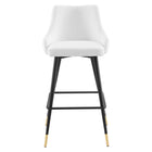 Modway - Adorn Performance Velvet Tabouret de bar - Blanc-Livré entièrement assemblé