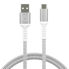 Dbramante1928 - Câble tressé de recharge USB-A vers USB-C - 4'-Le câble tressé USB-A vers USB-C offre une connexion rapide et fiable pour charger et synchroniser votre appareil