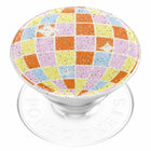 PopSockets - PopGrip Glitter Retro Disco-Compatible avec la charge sans fil grâce au retrait facile du PopTop.