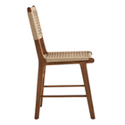 Modway - Ensemble de 2 chaises de salle à manger tressées Tindra - Noyer-Arrivée entièrement assemblée