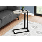Monarch Specialties - 2858 Table D'Appoint - Faux Bois Gris/Metal Noir-2