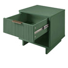 Manhattan Comfort - Table de nuit moderne Granville 18,11" à 1 tiroir - Vert sauge - Lot de 2-10