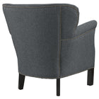 Modway - Key Tissu rembourré Fauteuil - Gris-Patins de pied en plastique non marqués